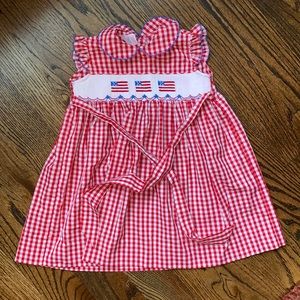 Southern Sunshine Smocked 4th of July Dress